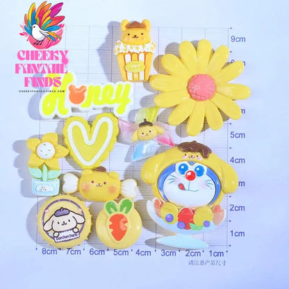 Kitty Shoe Accessories Cinnamon Dog Dog Melody Anime ShoeFlower Shoe Buckle Children's Gifts Cheeky Fantail Finds