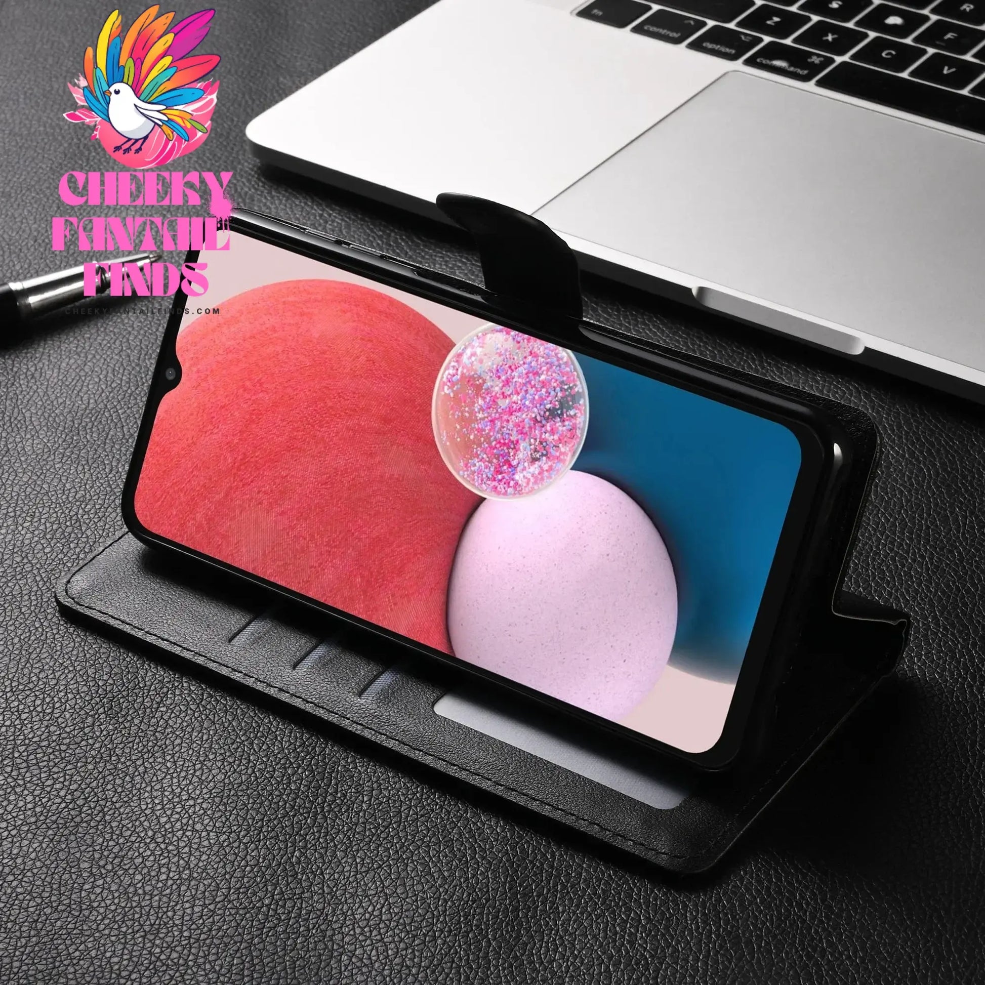 Leather Case for Samsung Galaxy A14 A05 A05S A33 A13 A12 A21S A20E A24 A54 A51 A53 A34 A32 A10 A22 A25 Coque Flip Wallet Funda Cheeky Fantail Finds