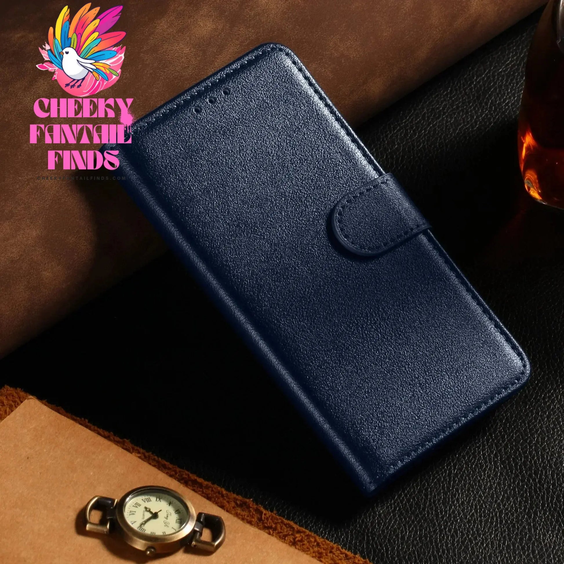 Leather Case for Samsung Galaxy A14 A05 A05S A33 A13 A12 A21S A20E A24 A54 A51 A53 A34 A32 A10 A22 A25 Coque Flip Wallet Funda Cheeky Fantail Finds
