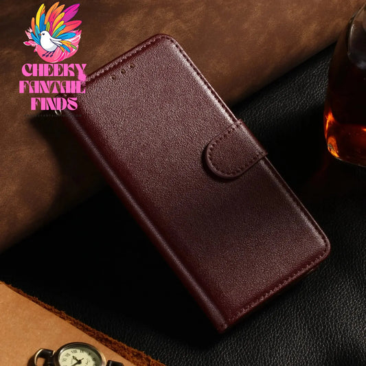 Leather Case for Samsung Galaxy A14 A05 A05S A33 A13 A12 A21S A20E A24 A54 A51 A53 A34 A32 A10 A22 A25 Coque Flip Wallet Funda Cheeky Fantail Finds