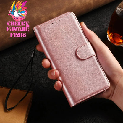 Leather Case for Samsung Galaxy A14 A05 A05S A33 A13 A12 A21S A20E A24 A54 A51 A53 A34 A32 A10 A22 A25 Coque Flip Wallet Funda Cheeky Fantail Finds