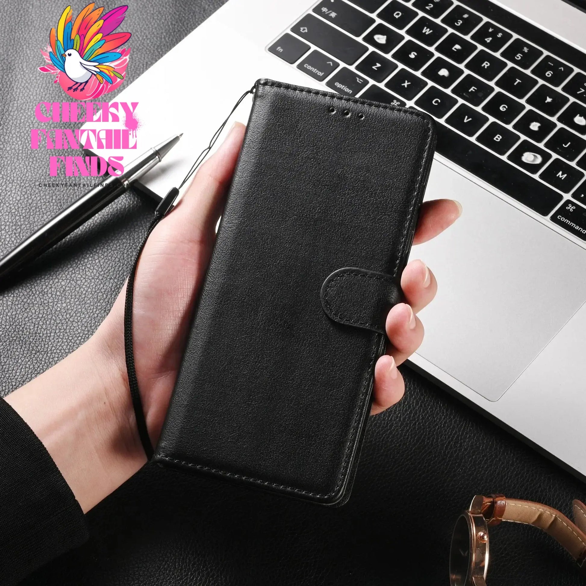 Leather Case for Samsung Galaxy A14 A05 A05S A33 A13 A12 A21S A20E A24 A54 A51 A53 A34 A32 A10 A22 A25 Coque Flip Wallet Funda Cheeky Fantail Finds
