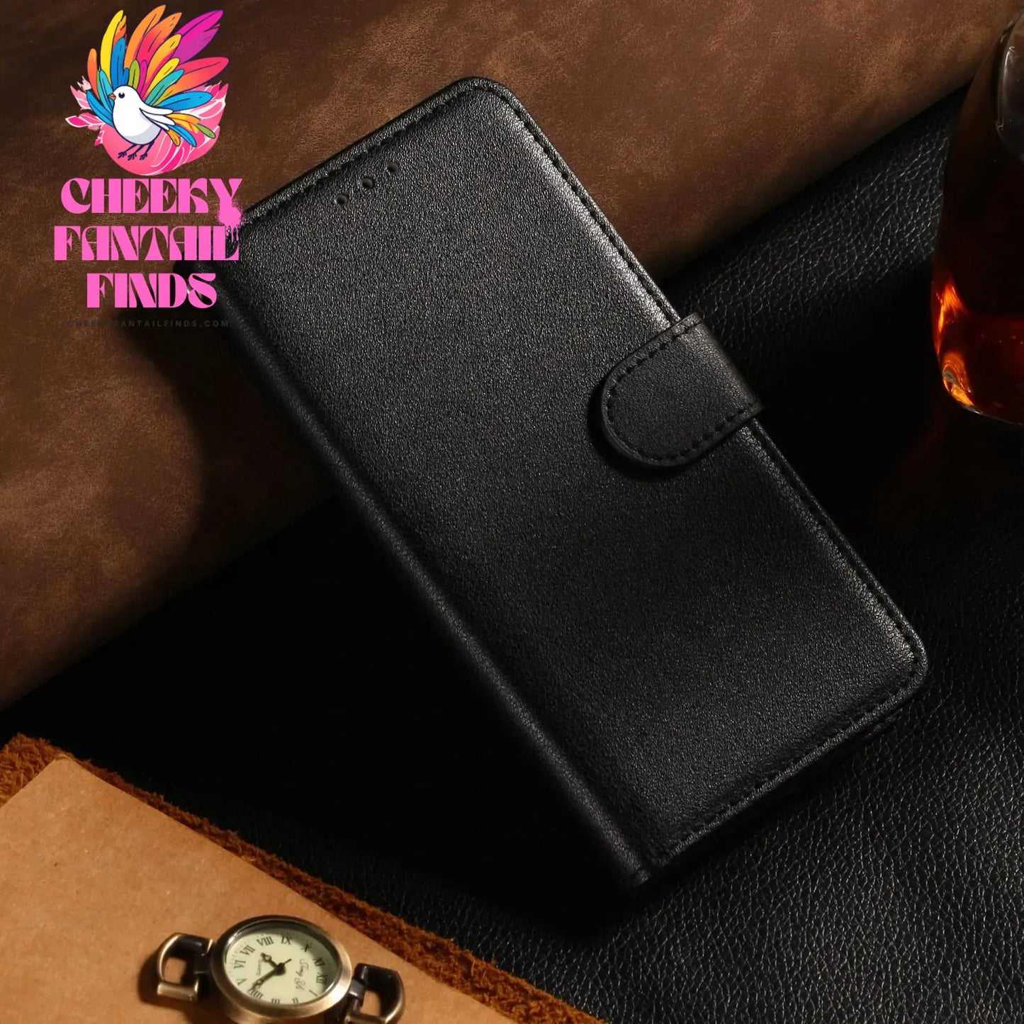Leather Case for Samsung Galaxy A14 A05 A05S A33 A13 A12 A21S A20E A24 A54 A51 A53 A34 A32 A10 A22 A25 Coque Flip Wallet Funda Cheeky Fantail Finds