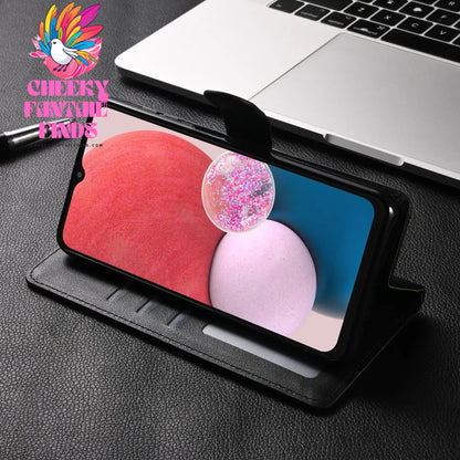 Leather Case for Samsung Galaxy A14 A05 A05S A33 A13 A12 A21S A20E A24 A54 A51 A53 A34 A32 A10 A22 A25 Coque Flip Wallet Funda Cheeky Fantail Finds