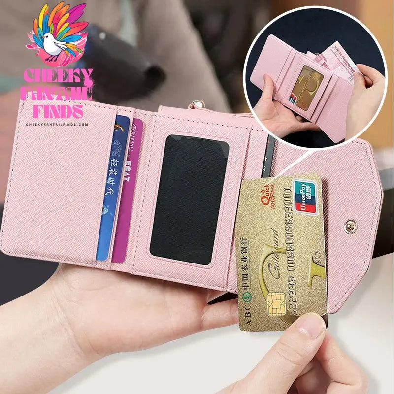 Leather Wallet Case for Samsung Galaxy Z Flip 4, 3, Z4, Z3, z flip 5 phone case with hand strap,z flip 6 case Cheeky Fantail Finds