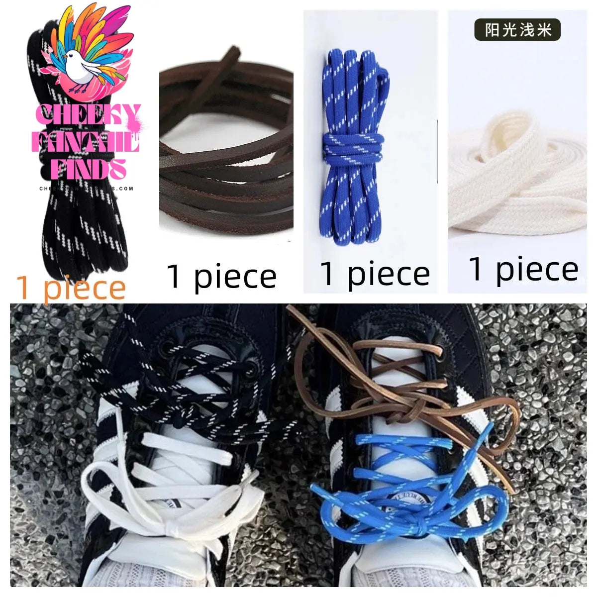 Length 100cm DIY Freedly Round Leather Colorful Shoelaces Canvas Casual  Boots Shoe Laces Rope Shoestrings Cheeky Fantail Finds