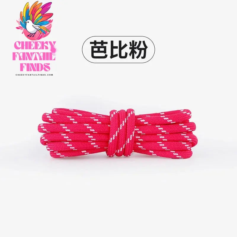 Length 100cm DIY Freedly Round Leather Colorful Shoelaces Canvas Casual  Boots Shoe Laces Rope Shoestrings Cheeky Fantail Finds