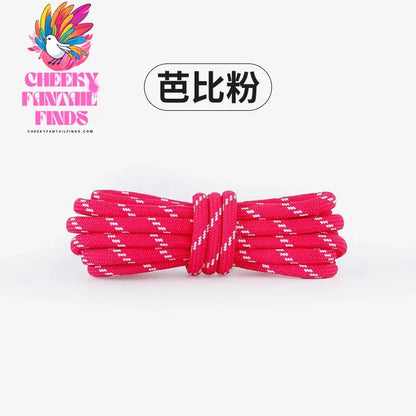 Length 100cm DIY Freedly Round Leather Colorful Shoelaces Canvas Casual  Boots Shoe Laces Rope Shoestrings Cheeky Fantail Finds