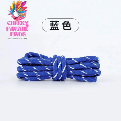 Length 100cm DIY Freedly Round Leather Colorful Shoelaces Canvas Casual  Boots Shoe Laces Rope Shoestrings Cheeky Fantail Finds