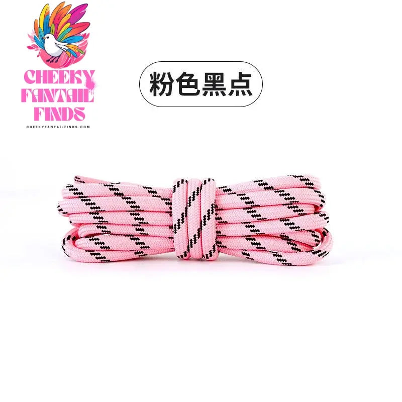 Length 100cm DIY Freedly Round Leather Colorful Shoelaces Canvas Casual  Boots Shoe Laces Rope Shoestrings Cheeky Fantail Finds