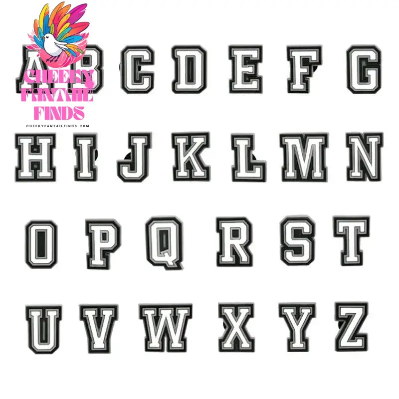 Letter Shoe Charms Decorations for shoes 1pcs Alphabet Pins Boys Girls Kids Jeans Women Charm Shoe Accessories Cheeky Fantail Finds