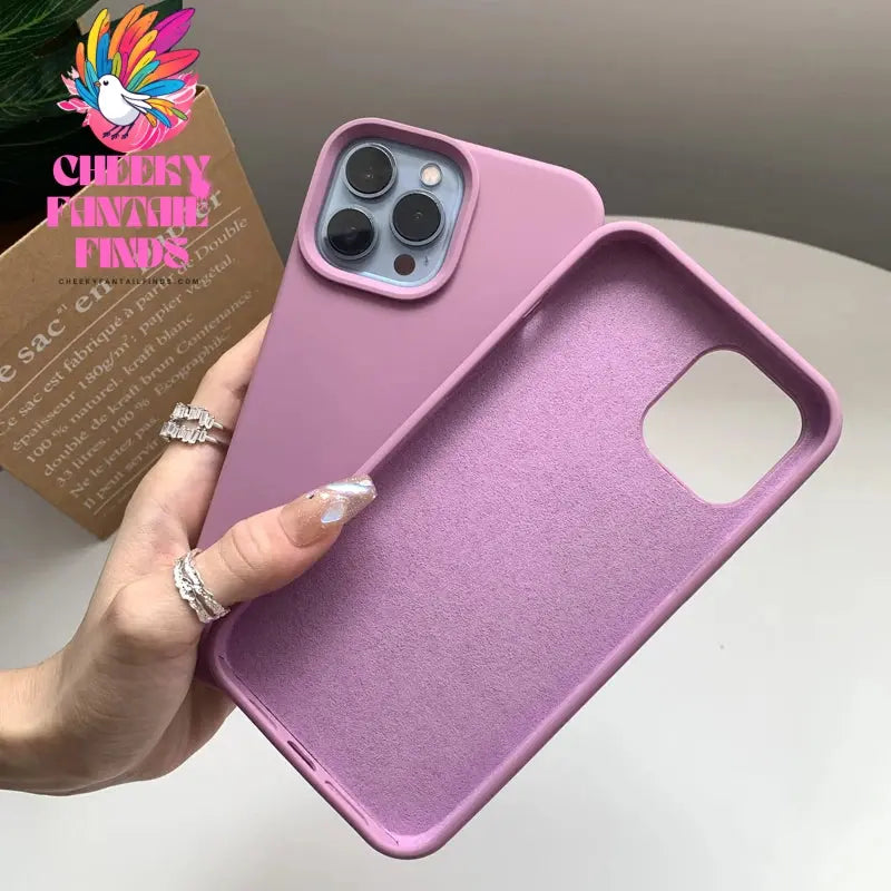 Liquid Silicone Case For Apple iPhone 15 16 14 13 12 11 Pro Max XS XR 16 14 Plus Phone Original Official Style Protective Cover Cheeky Fantail Finds