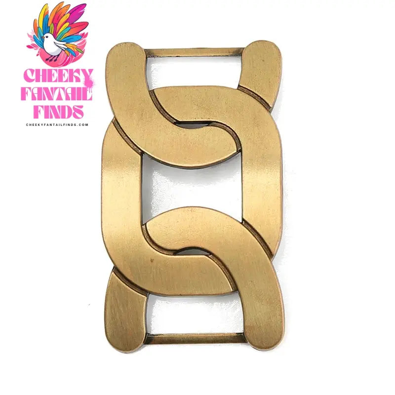 Loafer Bronze Hardware Buckle Accessories Shoe Flower Accessories Trend New Slippers Handmade DIY Women's Shoes Leather Buckle Cheeky Fantail Finds