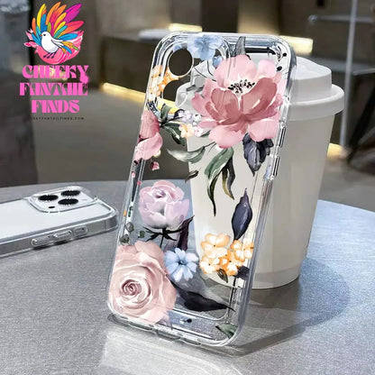 Lotus Flower Transparent Phone Case For iPhone 16 Pro Case iPhone 13 11 15 12 14 Pro Max XR XS X 8 7 Plus SE Shockproof Cover Cheeky Fantail Finds
