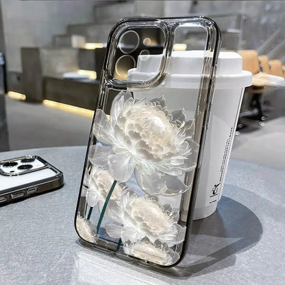 Lotus Flower Transparent Phone Case For iPhone 16 Pro Case iPhone 13 11 15 12 14 Pro Max XR XS X 8 7 Plus SE Shockproof Cover Cheeky Fantail Finds