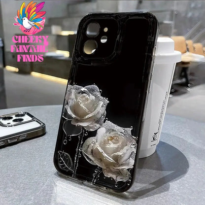 Lotus Flower Transparent Phone Case For iPhone 16 Pro Case iPhone 13 11 15 12 14 Pro Max XR XS X 8 7 Plus SE Shockproof Cover Cheeky Fantail Finds