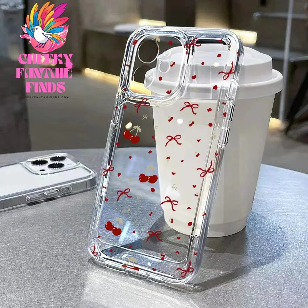 Lotus Flower Transparent Phone Case For iPhone 16 Pro Case iPhone 13 11 15 12 14 Pro Max XR XS X 8 7 Plus SE Shockproof Cover Cheeky Fantail Finds