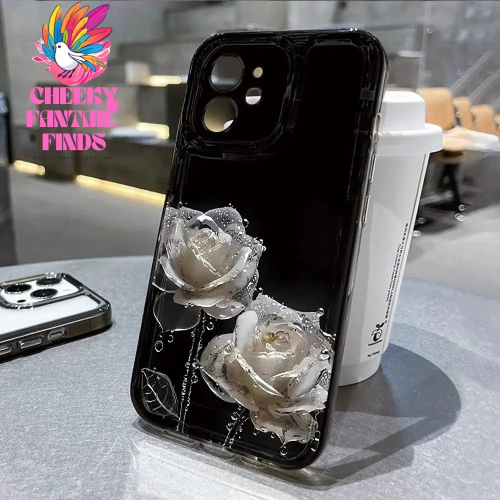 Lotus Flower Transparent Phone Case For iPhone 16 Pro Case iPhone 13 11 15 12 14 Pro Max XR XS X 8 7 Plus SE Shockproof Cover Cheeky Fantail Finds