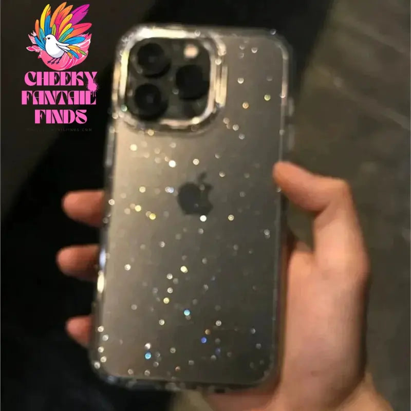 Luxury Bling Glitter Clear Phone Case For iPhone 16 15 14 13 12 11 Pro Max X XR XS 7 8 Plus Shockproof Transparent Soft Cover Cheeky Fantail Finds