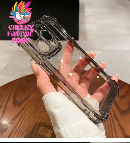 Luxury Clear Shockproof Phone Case For iPhone 16 14 13 12 11 15 Pro Max X XR XS Max 7 8 16 Plus Transparent Bumper Cases Cover Cheeky Fantail Finds