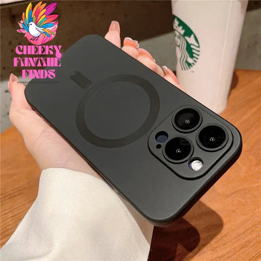 Luxury For Magsafe Wireless Charging Case For iPhone 15 11 13 12 14 Pro Max Plus Magnetic Phone Cases Lens Protector Matte Cover Cheeky Fantail Finds