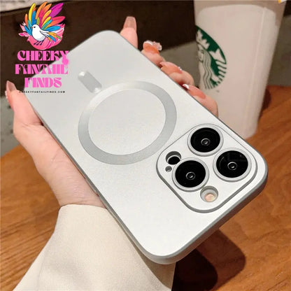 Luxury For Magsafe Wireless Charging Case For iPhone 15 11 13 12 14 Pro Max Plus Magnetic Phone Cases Lens Protector Matte Cover Cheeky Fantail Finds