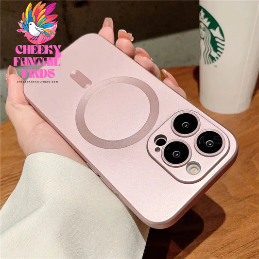 Luxury For Magsafe Wireless Charging Case For iPhone 15 11 13 12 14 Pro Max Plus Magnetic Phone Cases Lens Protector Matte Cover Cheeky Fantail Finds