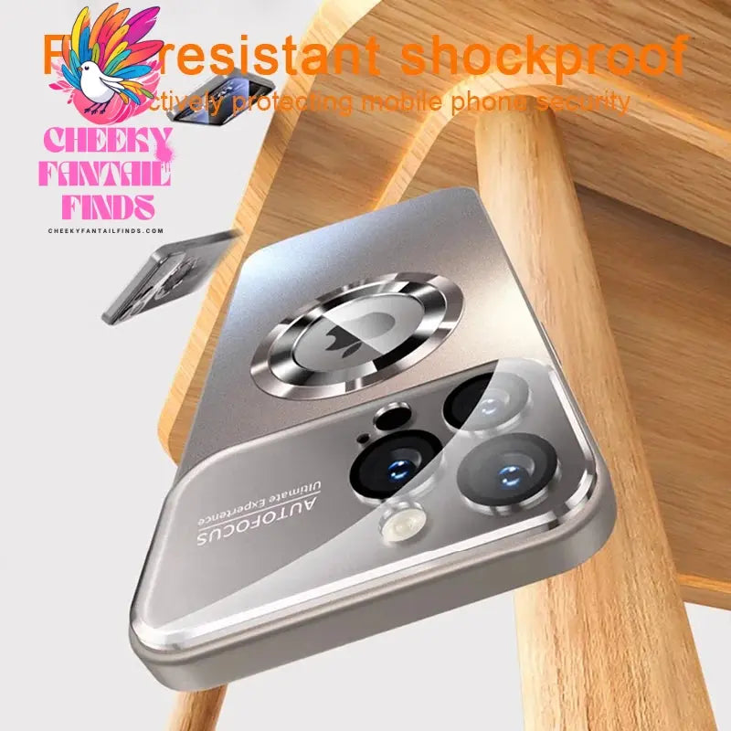 Luxury Glass Camera Lens For Magesafe Magnetic Wireless Charging Case For iPhone 11 12 13 14 15 16 Pro Max Plus Shockproof Cover Cheeky Fantail Finds