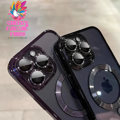 Luxury Magnetic For Magsafe Wireless Charge Plating Clear Case For iPhone 11 12 13 14 15 16 Pro Max Shockproof Silicone Cover Cheeky Fantail Finds