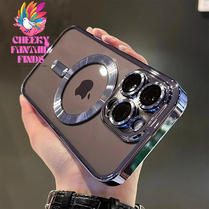 Luxury Magnetic For Magsafe Wireless Charge Plating Clear Case For iPhone 11 12 13 14 15 16 Pro Max Shockproof Silicone Cover Cheeky Fantail Finds