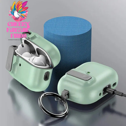 Luxury Switch Earphone Case For Apple Airpods 1 2 3 Pro Protective Shockproof Cover For Airpods 4 Generation Cases with Keychain Cheeky Fantail Finds