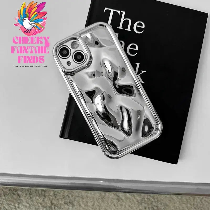 Luxury plating 3D Lunar crater bumper soft silicon phone case for iphone 15 14 13 12 11 Pro Max Plus XS X XR Cute Back Cover Cheeky Fantail Finds
