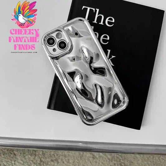 Luxury plating 3D Lunar crater bumper soft silicon phone case for iphone 15 14 13 12 11 Pro Max Plus XS X XR Cute Back Cover Cheeky Fantail Finds