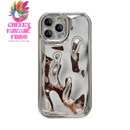 Luxury plating 3D Lunar crater bumper soft silicon phone case for iphone 15 14 13 12 11 Pro Max Plus XS X XR Cute Back Cover Cheeky Fantail Finds