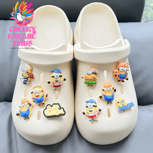 MINISO 1 PCS/Set Cute Cartoon Shoes Charm Accessories Clogs DIY Shoes Decoration Sandals Garden Buckle Children's Christmas Gift Cheeky Fantail Finds