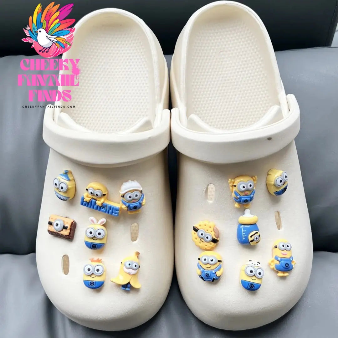MINISO 1 PCS/Set Cute Cartoon Shoes Charm Accessories Clogs DIY Shoes Decoration Sandals Garden Buckle Children's Christmas Gift Cheeky Fantail Finds