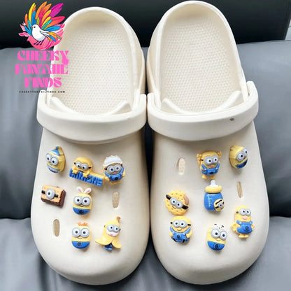 MINISO 1 PCS/Set Cute Cartoon Shoes Charm Accessories Clogs DIY Shoes Decoration Sandals Garden Buckle Children's Christmas Gift Cheeky Fantail Finds