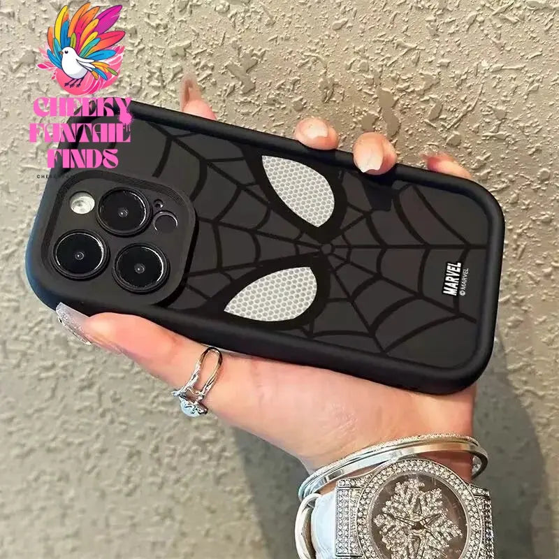 Marvel Spider Man Plain Multistep TPU Phone Case For iPhone 16 15 14 13 12 11 Pro Max XR XS 7 8 Plus Soft Silicone Cool Cover Cheeky Fantail Finds
