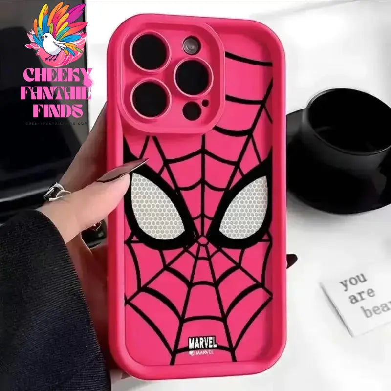 Marvel Spider Man Plain Multistep TPU Phone Case For iPhone 16 15 14 13 12 11 Pro Max XR XS 7 8 Plus Soft Silicone Cool Cover Cheeky Fantail Finds