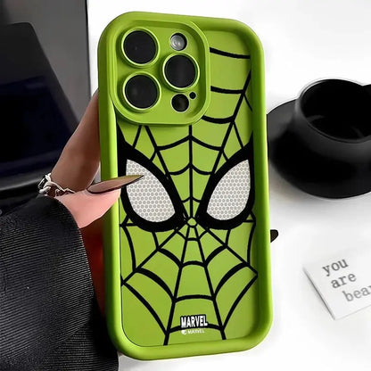 Marvel Spider Man Plain Multistep TPU Phone Case For iPhone 16 15 14 13 12 11 Pro Max XR XS 7 8 Plus Soft Silicone Cool Cover Cheeky Fantail Finds