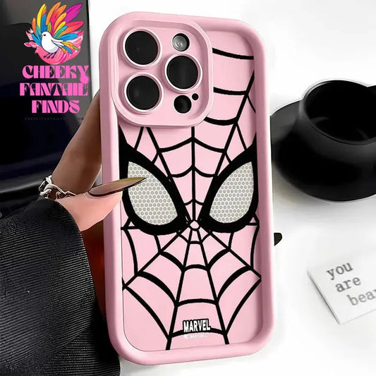 Marvel Spider Man Plain Multistep TPU Phone Case For iPhone 16 15 14 13 12 11 Pro Max XR XS 7 8 Plus Soft Silicone Cool Cover Cheeky Fantail Finds