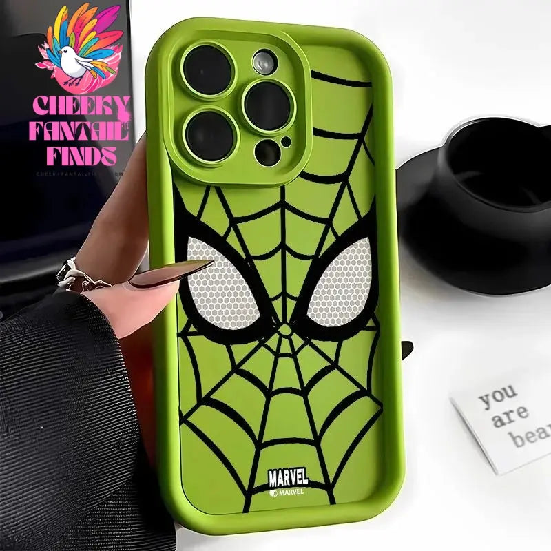 Marvel Spider Man Plain Multistep TPU Phone Case For iPhone 16 15 14 13 12 11 Pro Max XR XS 7 8 Plus Soft Silicone Cool Cover Cheeky Fantail Finds