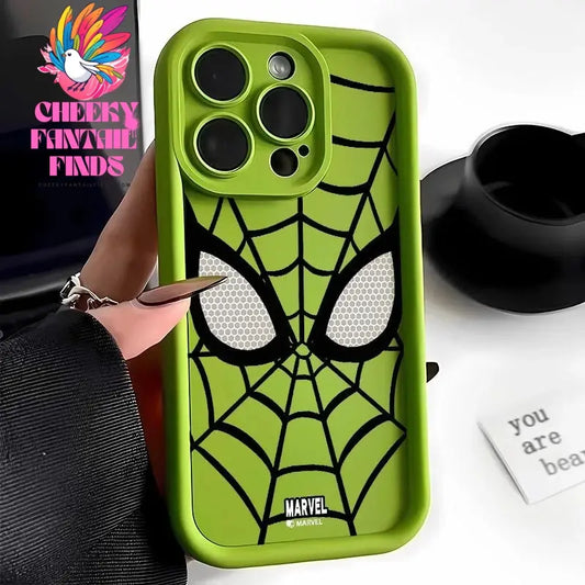 Marvel Spider Man Plain Multistep TPU Phone Case For iPhone 16 15 14 13 12 11 Pro Max XR XS 7 8 Plus Soft Silicone Cool Cover Cheeky Fantail Finds