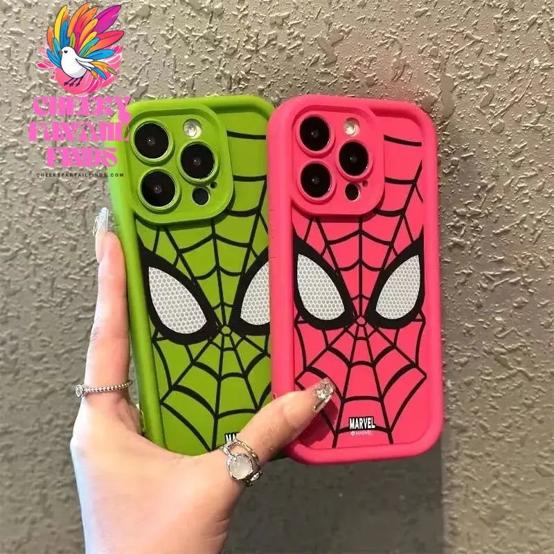 Marvel Spider Man Plain Multistep TPU Phone Case For iPhone 16 15 14 13 12 11 Pro Max XR XS 7 8 Plus Soft Silicone Cool Cover Cheeky Fantail Finds