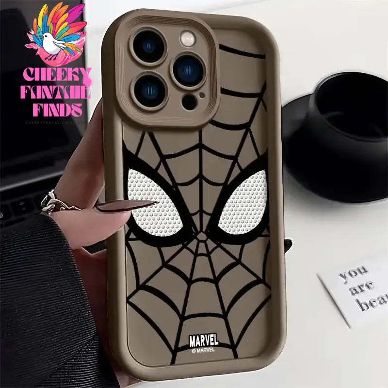 Marvel Spider Man Plain Multistep TPU Phone Case For iPhone 16 15 14 13 12 11 Pro Max XR XS 7 8 Plus Soft Silicone Cool Cover Cheeky Fantail Finds