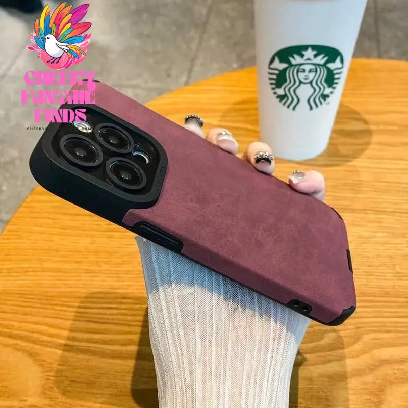 Matte Leather Silicone Phone Case For iPhone 15 16 12 11 14 Pro Max 13 Mini X XR XS 78 Plus SE Lens Protection Bumper Full Cover Cheeky Fantail Finds