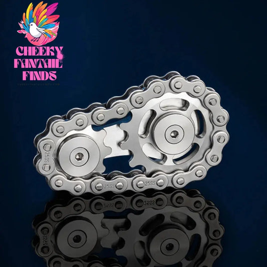 Metal Hand Spinner Chain Gear Metal Fidget Spinner Adult EDC Fidget Toys Focus ADHD Tool Office Stress Relief Toys Cheeky Fantail Finds