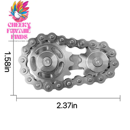 Metal Hand Spinner Chain Gear Metal Fidget Spinner Adult EDC Fidget Toys Focus ADHD Tool Office Stress Relief Toys Cheeky Fantail Finds