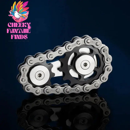 Metal Hand Spinner Chain Gear Metal Fidget Spinner Adult EDC Fidget Toys Focus ADHD Tool Office Stress Relief Toys Cheeky Fantail Finds