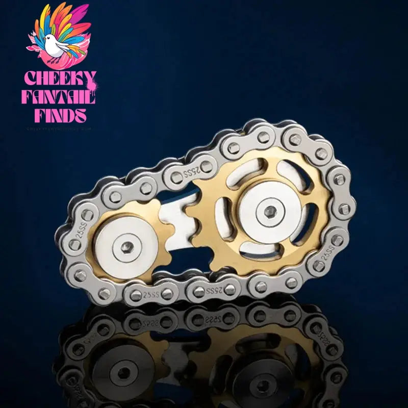 Metal Hand Spinner Chain Gear Metal Fidget Spinner Adult EDC Fidget Toys Focus ADHD Tool Office Stress Relief Toys Cheeky Fantail Finds